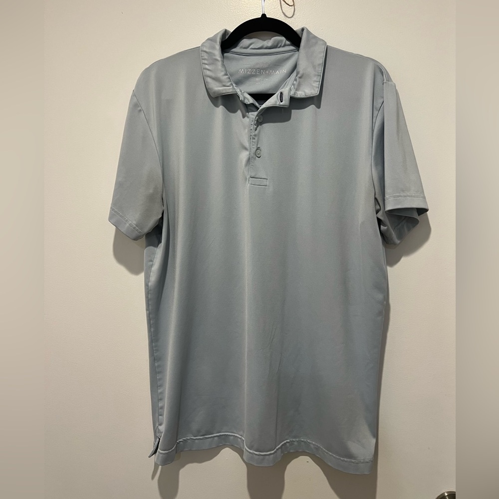 Light blue golf polo